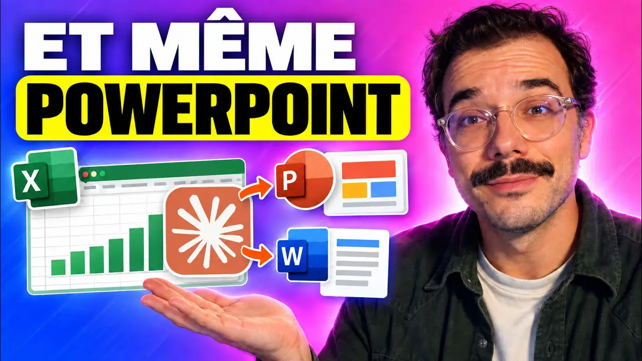 Démonstration de Claude dans Excel, Word, PowerPoint et Outlook (vidéo de Thomas Coget, fondateur de Klaryx, 1 h 28)